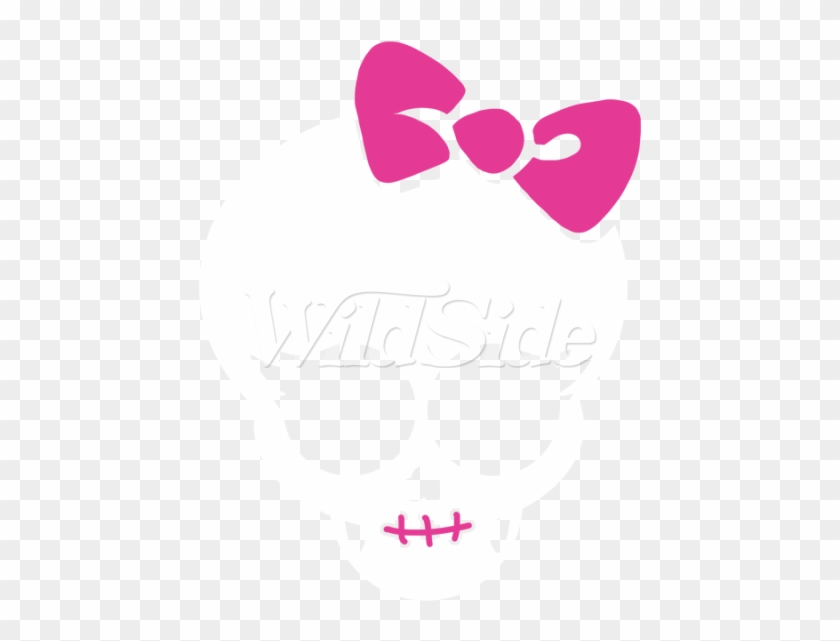 Skull Pink Bow Neon Puff - Artix Girl Skull With Pink Ribbon Christmas Birthday #1097113
