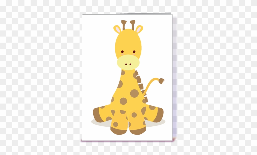 Giraffe Birthday Card Giraffe For Baby Card Google - Cute Baby Giraffe Png #1097126