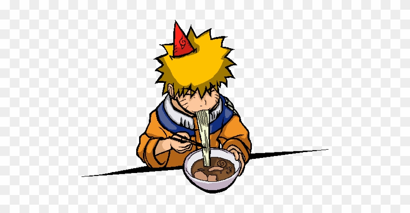 Happy Birthday, Naruto By The Marker Killer - Naruto Eating Ramen Png #1097148