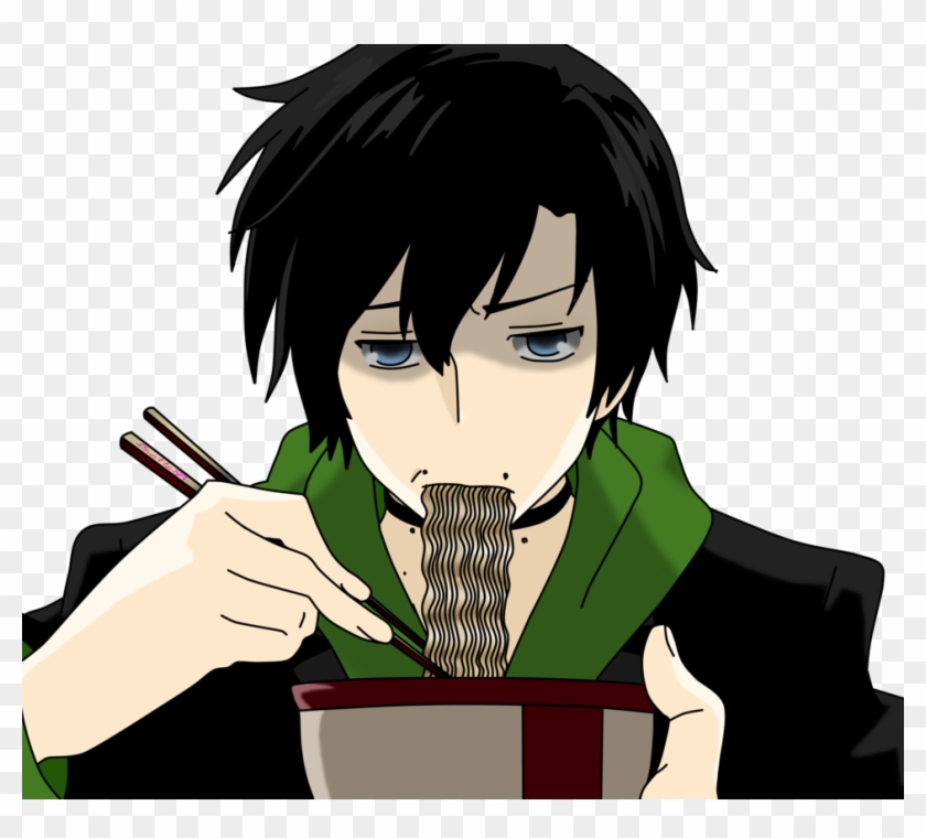 Anime Animeboy Eating Freetoedit - Anime - Free Transparent PNG Clipart  Images Download