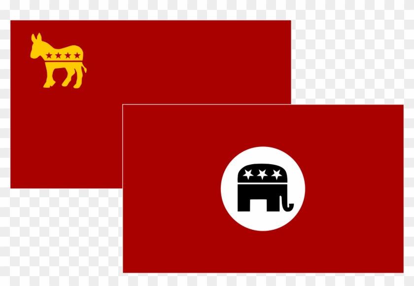 Elephant Republican Party 28, Buy Clip Art - Commie Democrats Vs Nazi Republicans #1097226