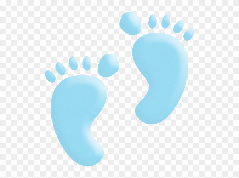 Babyshower Varon Conjunto Ilustraciones - Baby Boy Footprints #1097297