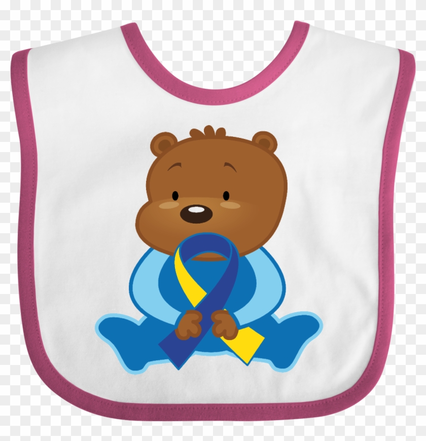 Down Syndrome Bear Baby Bib $9 - Preschool Teacher Bear Note Cards (pk Of 20) #1097325