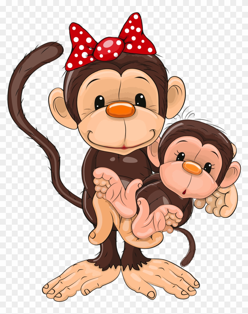 Album - Monkey Mother And Baby Clipart #1097539