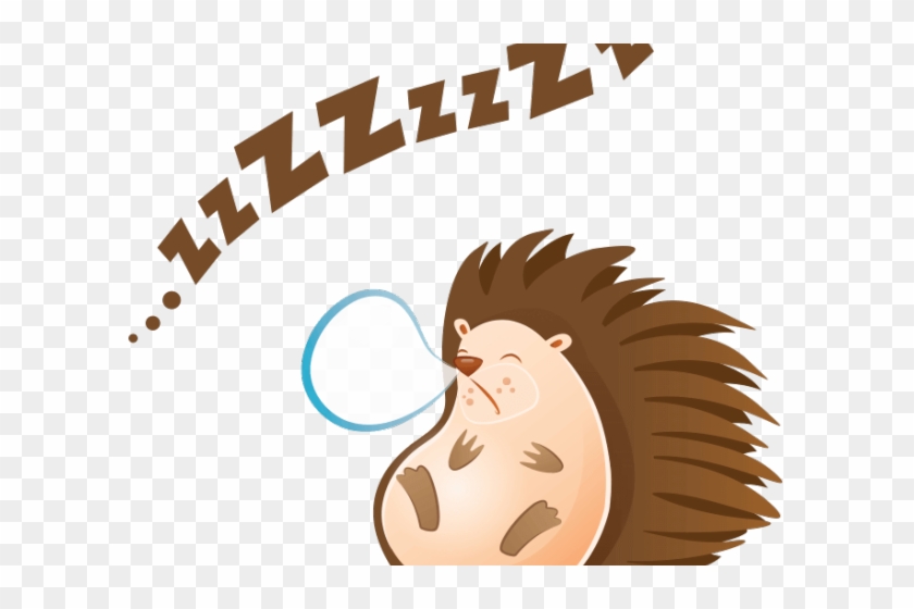 Hedgehog Clipart Sleeping - Riccio Che Dorme Disegno #1097574