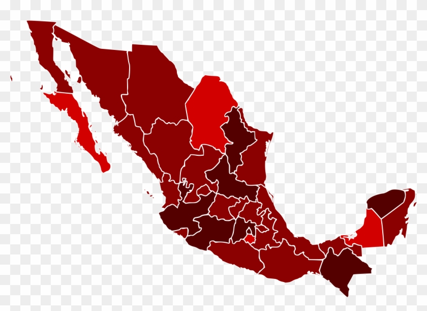 Open - Mexico Map Grey #1097578