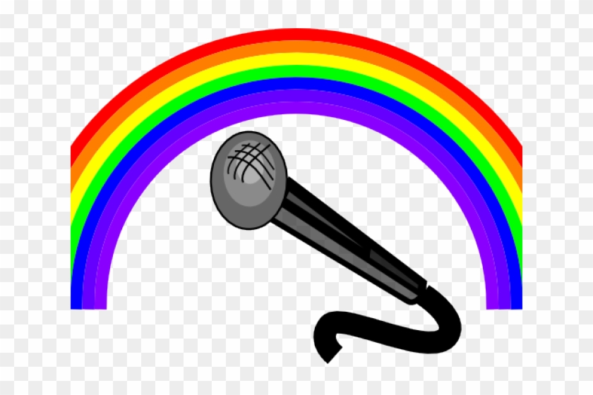 Microphone Clipart Rainbow - Indigo In The Rainbow #1097725