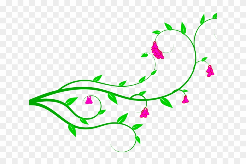 Flower Vine Clipart - Transparent Vines And Flower Clipart #1097783