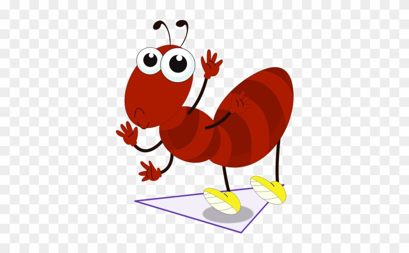 Cartoon Ant On A Triangle - Ant Cartoon Png #1097866