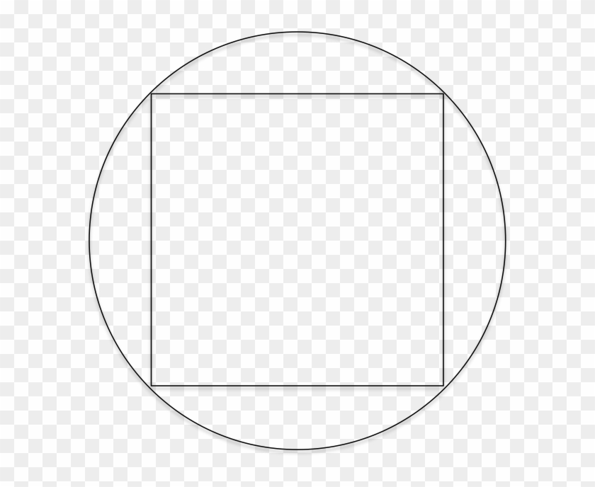 Octagon Shape Cliparts - Circle In Square Area Geometry #1097942