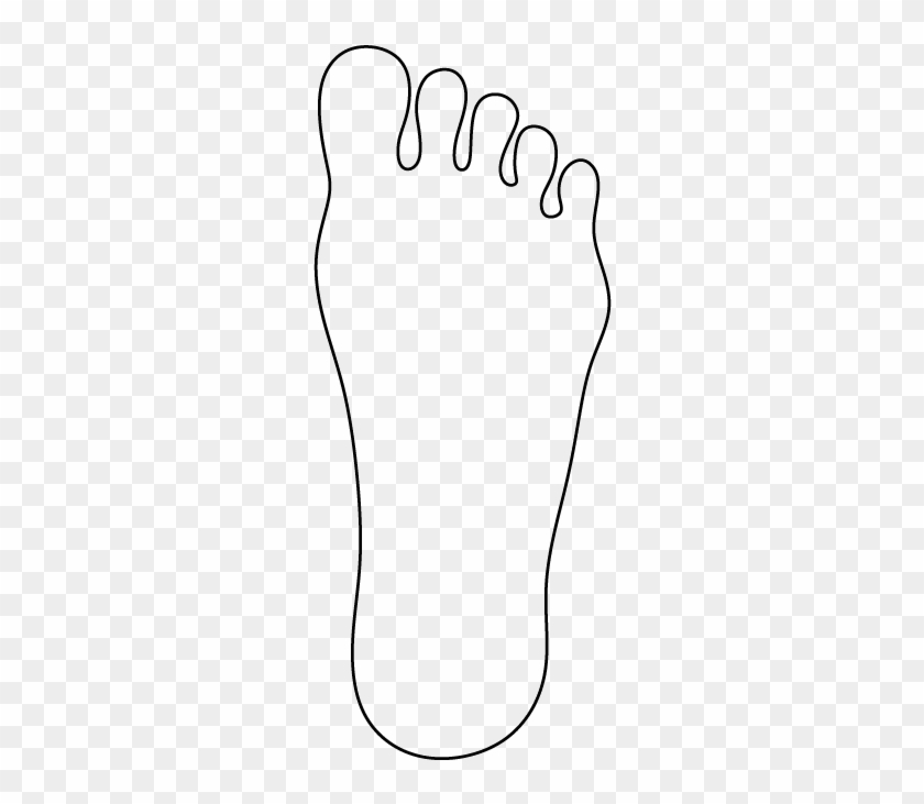Foot Shape Clipart Pattern Use The Printable Outline - Pattern #1097944