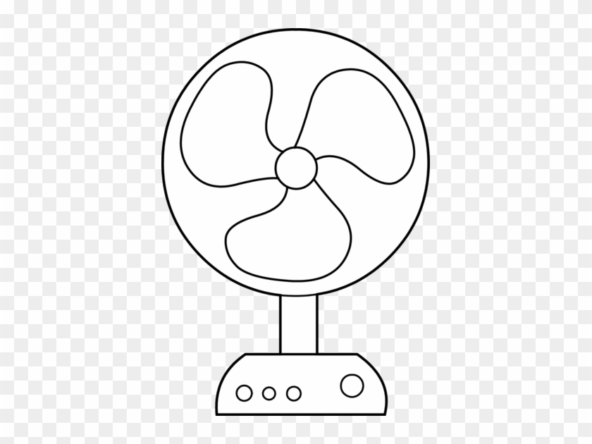 Electric Fan Line Art Free Clip Clipart - Colouring Pages Of Fan #1097945
