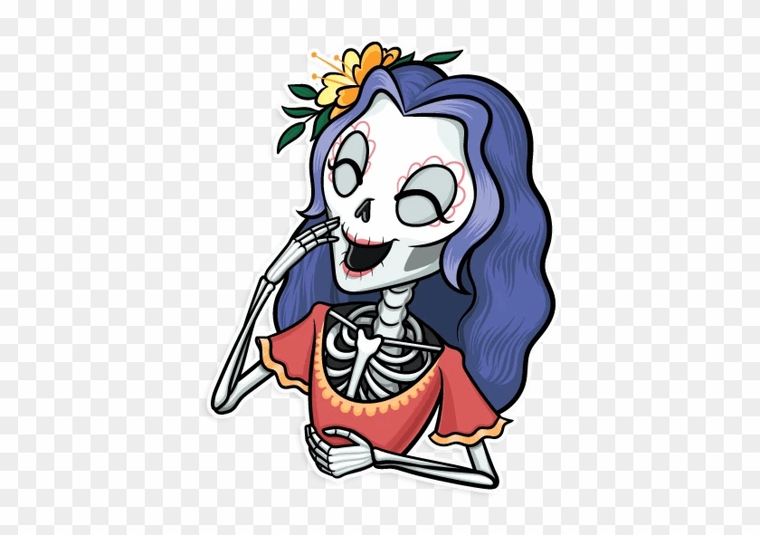 “la Catrina Calavera” Stickers Set For Telegram - Png Stickers #1097954