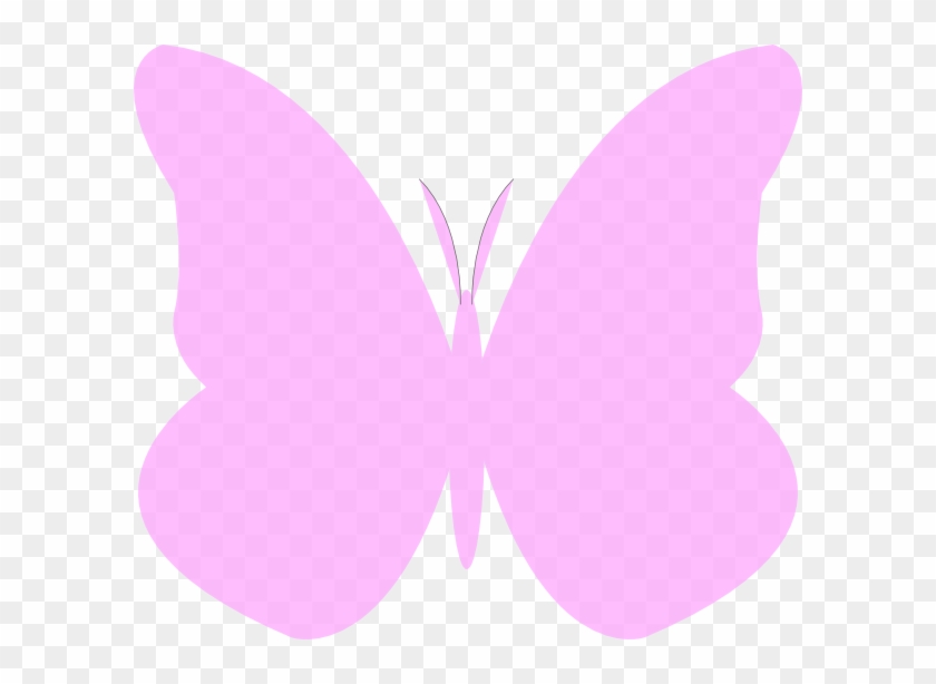 Light Purple Butterfly Clip Art - Light Pink Butterfly Clipart #1097967