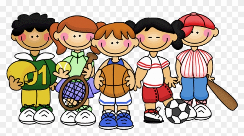 Pe Teacher Clipart - Kids Playing Sports Clipart #1098053