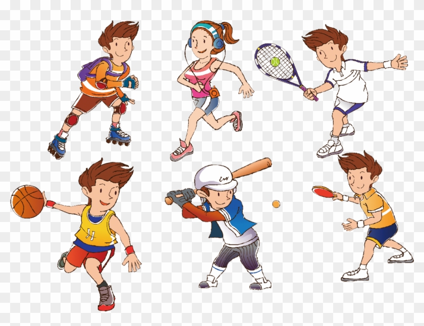 Cartoon Sport Athlete Clip Art - Athlete Clip Art - Free Tra