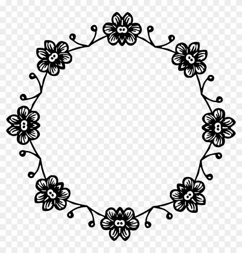 Floral Frame - Transparent Floral Frame Png #1098244