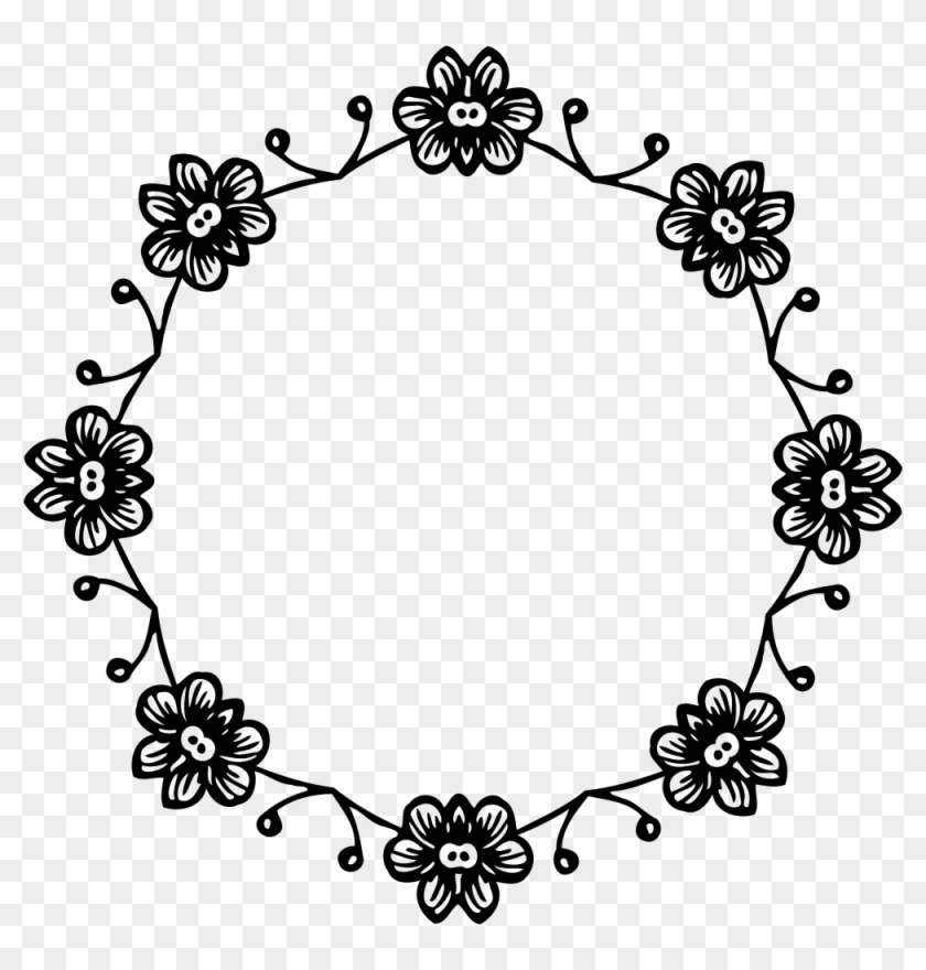 Floral Frame - Transparent Floral Frame Png #1098244