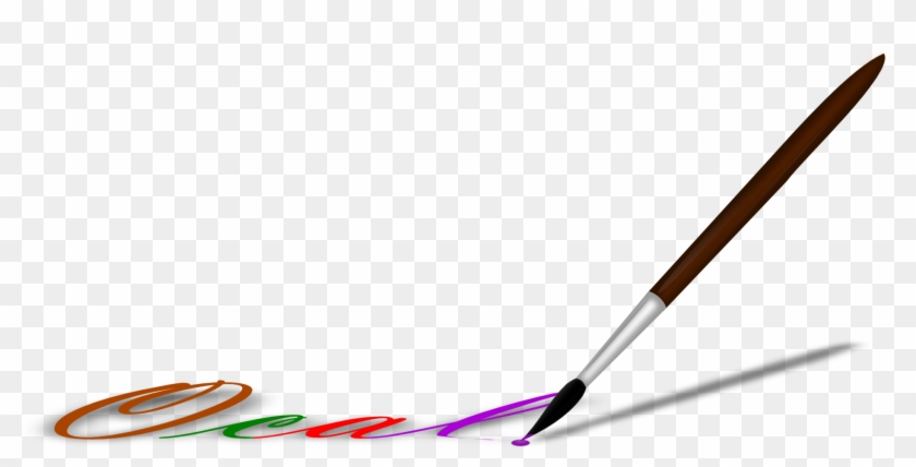 Creative Paint Brush Clip Art Medium Size - Art Brush Clipart #1098277