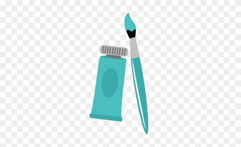 Paint Brush Svg File Paint Tube Svg File Art Svg Files - Cute Paint Brush Transparent #1098280