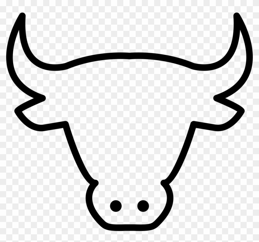 Cow Head Outline Svg Png Icon Free Download - Animal Outline #1098290