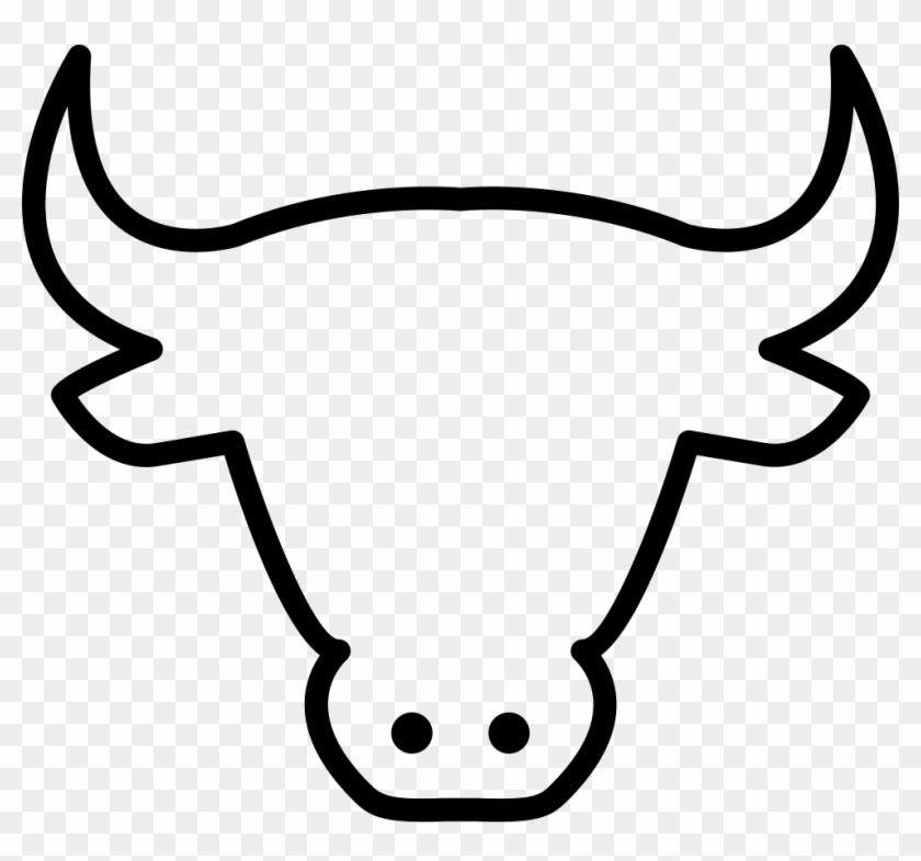 Cow Head Outline Svg Png Icon Free Download - Animal Outline #1098290