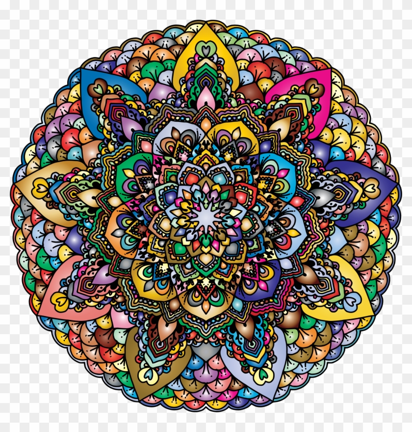 Floral Mandala Ii - Collage Con Fotos Del Mundo #1098320