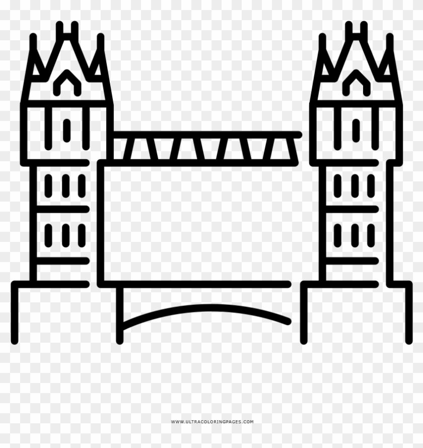 Tower Bridge Coloring Page - Drawing #1098372
