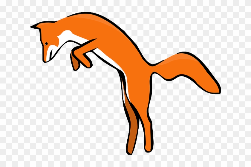 There Was A Fox Roaming Around The Jungle In Search - Transparent Background Fox Clipart #1098463