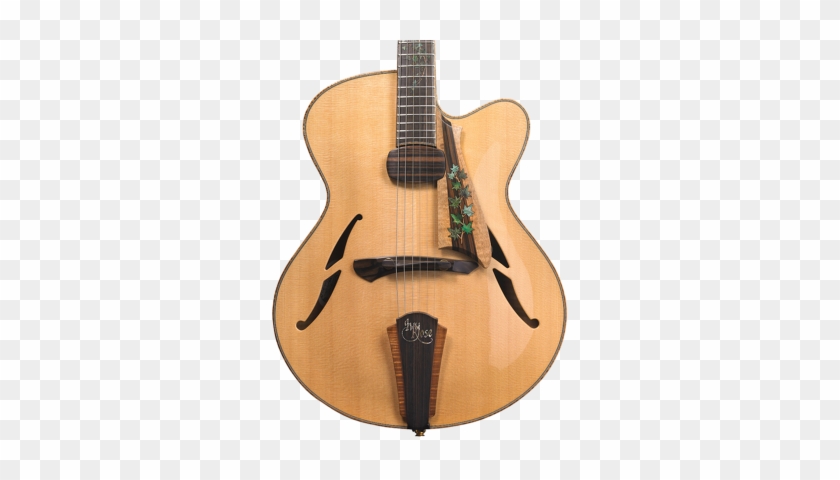 Solid Carved Master Grade Sitka Spruce Top, Koa/macassar - Archtop Sound Hole Design #1098506