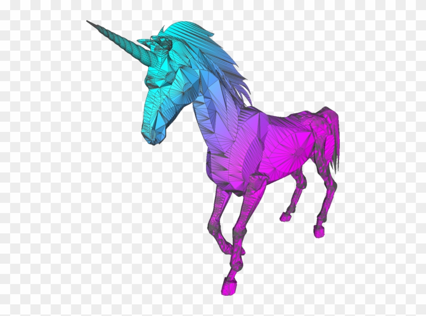 Aesthetic Unicorn Holographic Holo Vaporwave Vapor - Vaporwave Unicorn Png #1098590