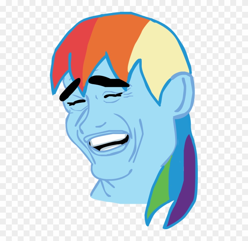 Rainbow Dash Derpy Hooves Face Blue Facial Expression - My Little Pony Meme Png #1098732