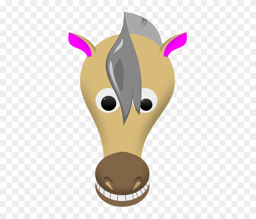Mule, Horse, Pony, Animal, Barn, Cute, Farm, Fun, - Face Mask Of Horse #1098832