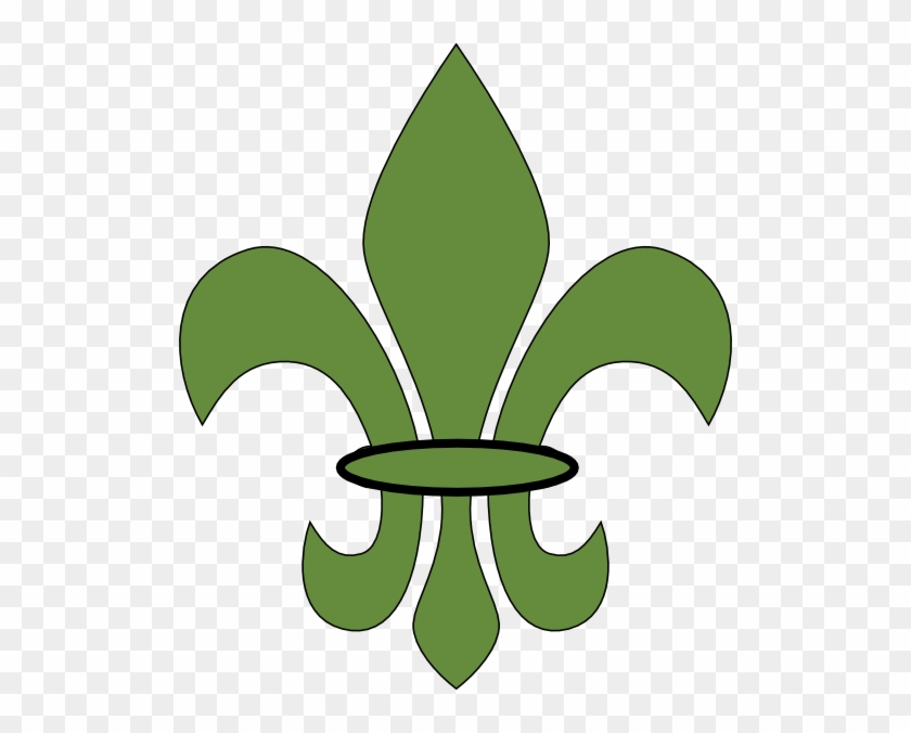 This Free Clip Arts Design Of Fleur De Lis Green - Clip Art #1098873