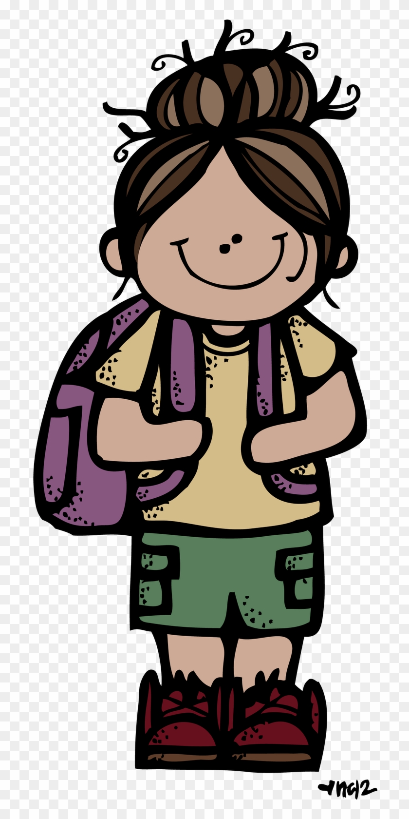 Image Of Girls Camp Clip Art Medium Size - Camping Girl Clip Art #1098940