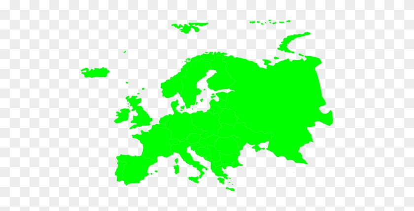 European Continent - Simple Europe Map Vector #1098984