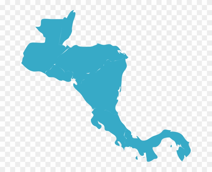 America - Central America Map Png #1098993