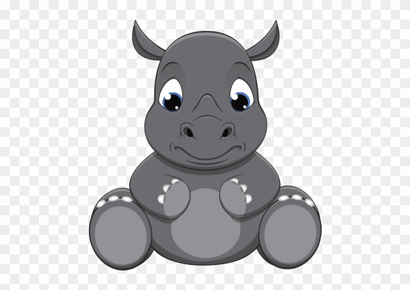 Inktastic Unisex Baby Curious Rhinos Infant Creeper - Rinoceronte Bebe Dibujo Animado #1099003