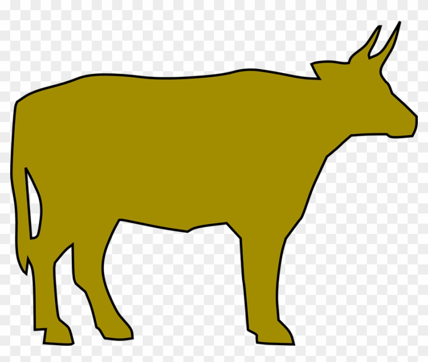 Calf Cliparts 19, Buy Clip Art - Yellow Cow Clipart #1099036