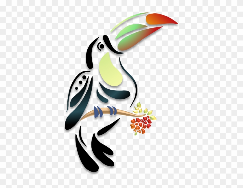 Toucan Illustrations Art & Islamic Graphics - Toucan Tribal #1099049