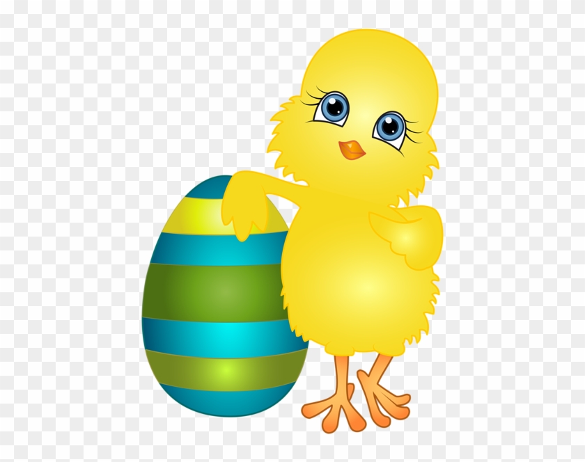 Vector Illustration Of Cute Chicken Cartoon With Easter - Easter Chicken Png #1099098