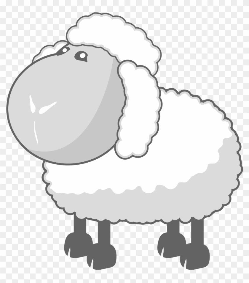 Sheep In Gray - Baa Baa Wooly Sheep #1099159