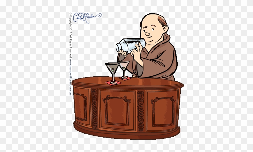 Barman Friar's Club Animated Gif - Illustration #1099186