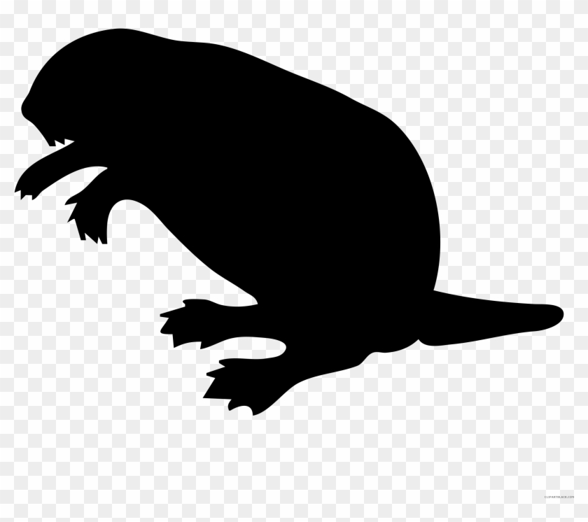 Beaver Animal Free Black White Clipart Images Clipartblack - Beaver Clip Art #1099269