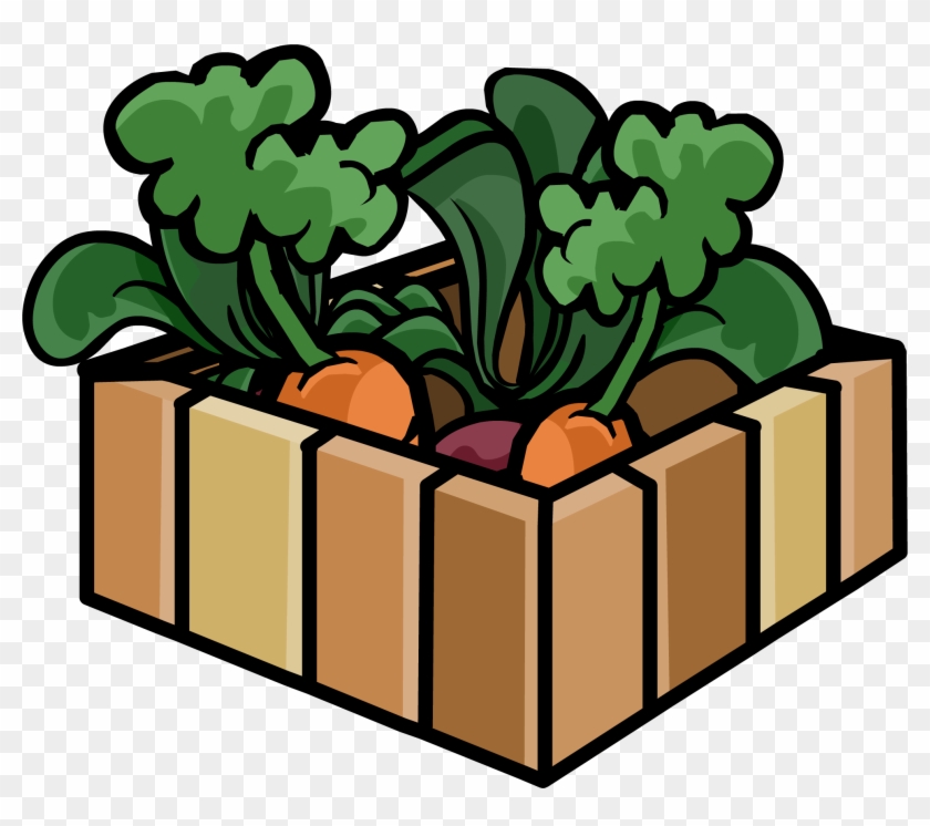Box Of Carrot Plants - Plants Club Penguin Furniture #1099293