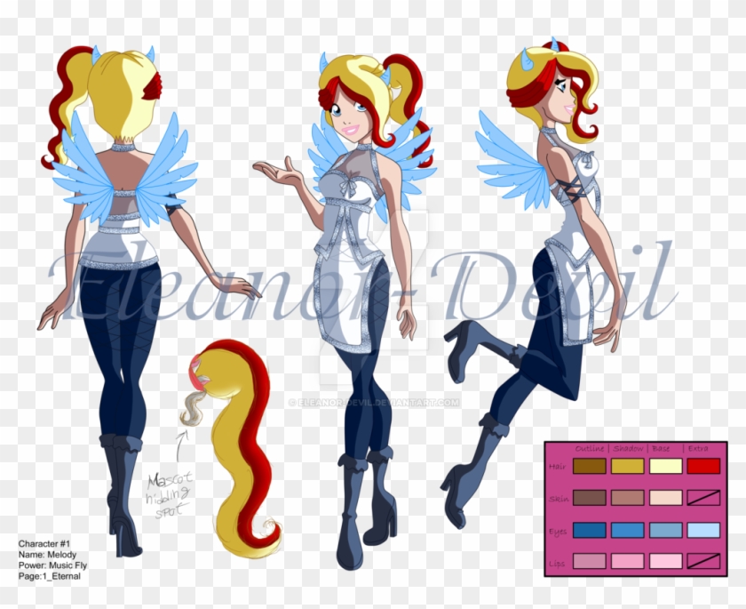 Melody Character Design 1 By Eleanor-devil - Angel's Friends Fan Art #1099325