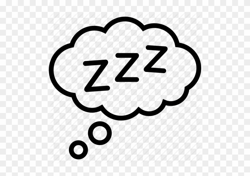 Bed And Zzz Sleep Symbol Free Icon - Thinking Cloud #1099328