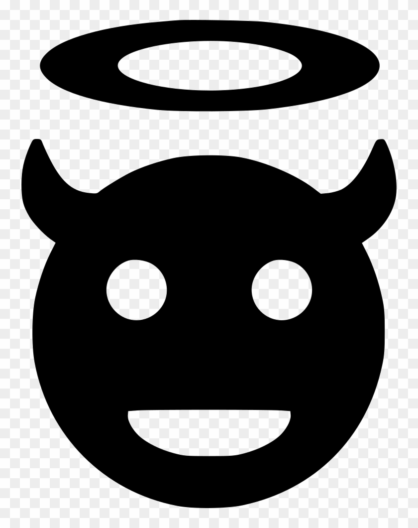 Angel Devil Face Smile God Hell Comments - Smile Devil #1099352