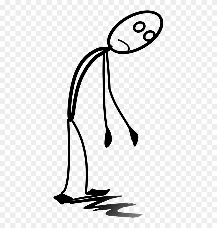 Pin Tired Person Clip Art - Tired Stick Figure #1099382