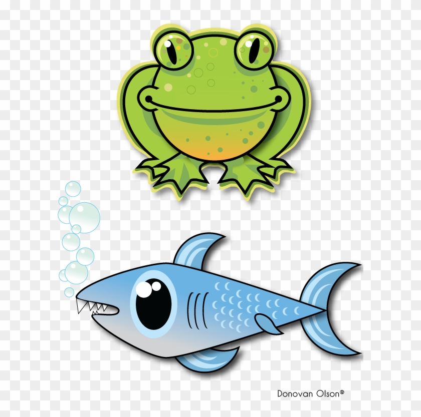 Sharkandfrog - Frog And A Fish #1099542